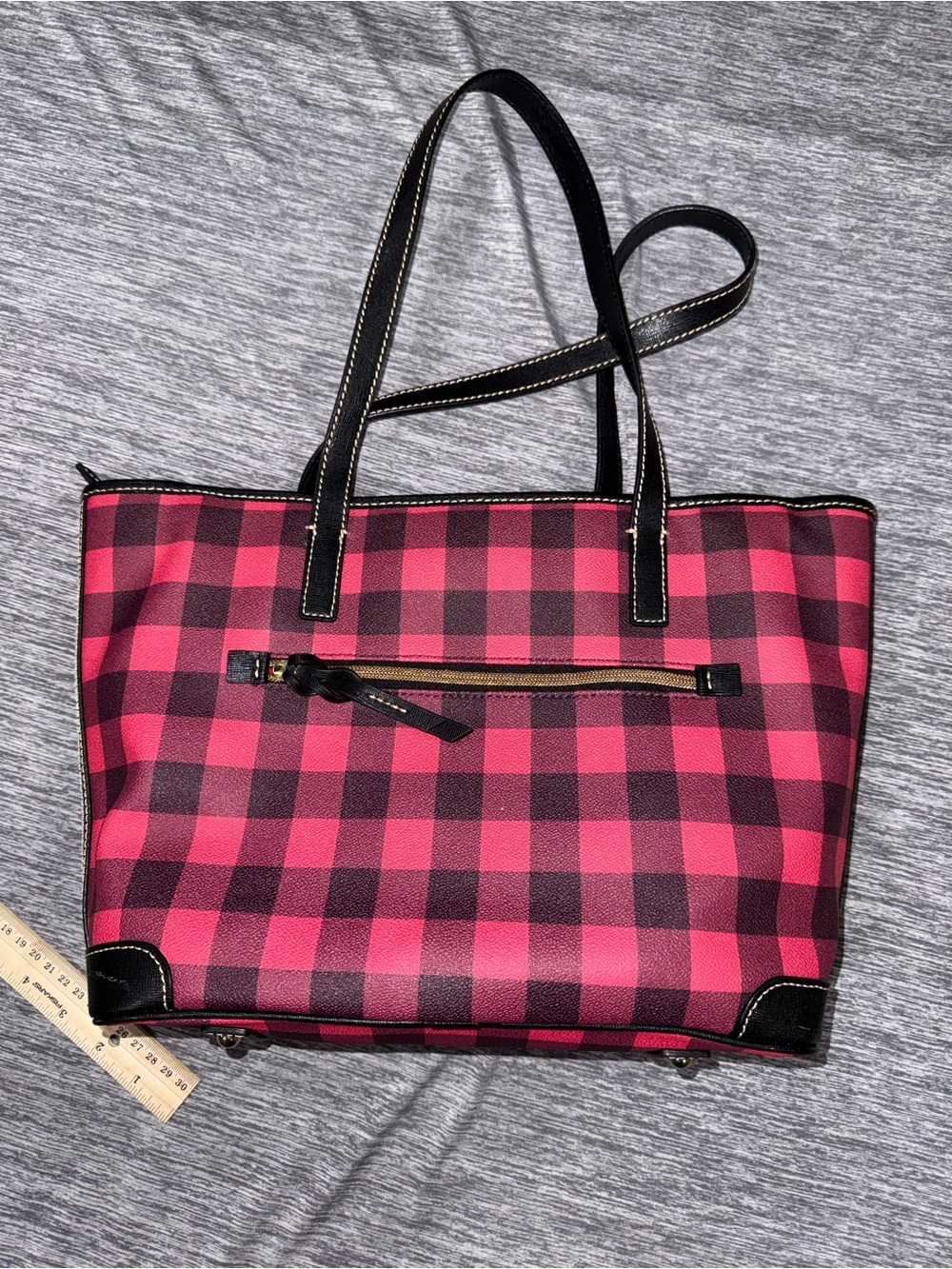 Dooney & Bourke Pink Black Tucker Tote - Picture 7 of 11